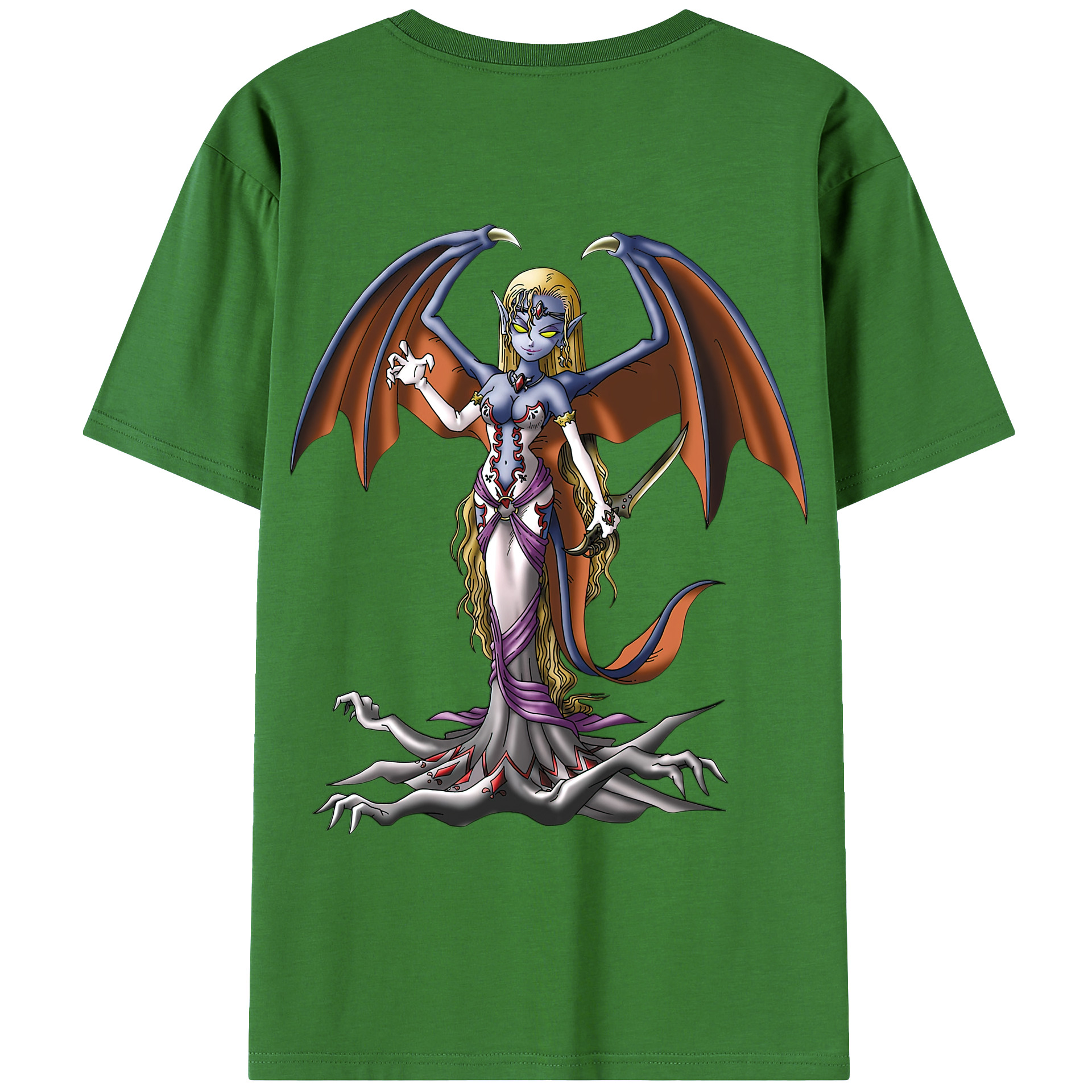 （画像用） ドラゴンクエスト Doragon Kuesuto Dragon Quest レディース半袖Tシャツ(バックプリント)